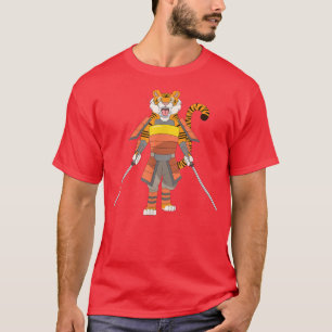 Camiseta Samurai Warrior Anime Manga Amava Tiger Safari An