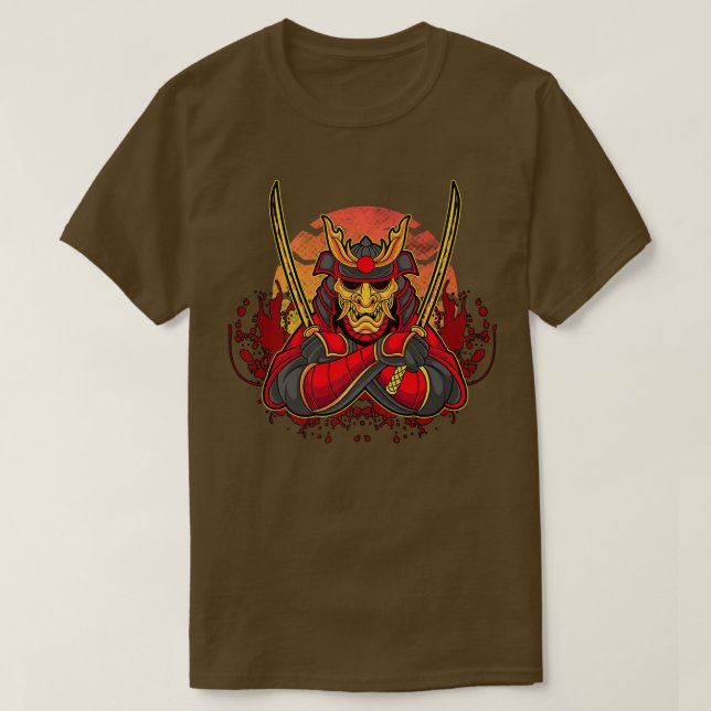 Camiseta Samurai Warrior Bushido Code Japonês Swordsmen Vi (Frente do Design)