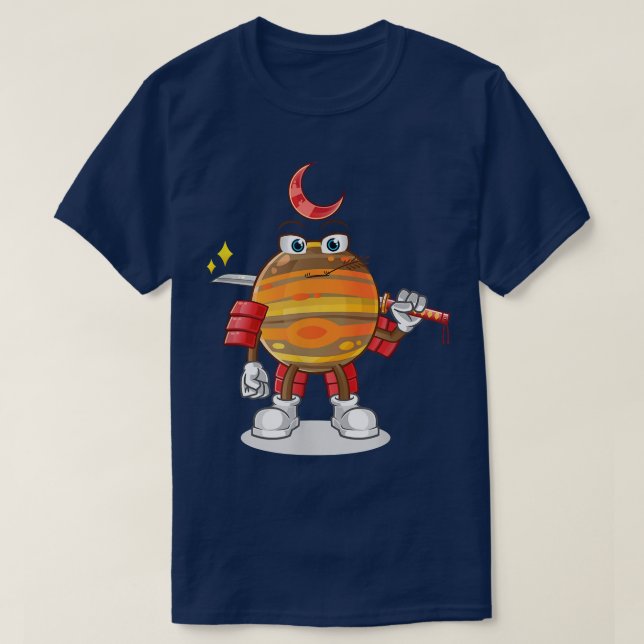 Camiseta Samurai Warrior Egg Katana Adultos e Crianças Hall (Frente do Design)
