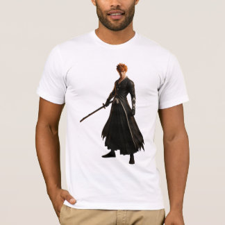 Camiseta Samurai Warrior em Black Robe com Espada