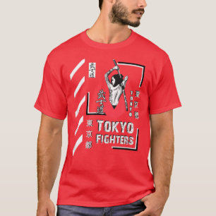Camiseta Samurai Warrior Girl Japan Tokyo Fighting Style Cl