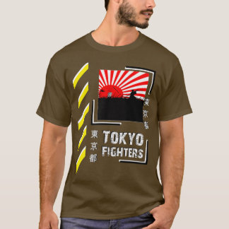Camiseta Samurai Warrior Japão Tóquio Combateu Estilo Cloth