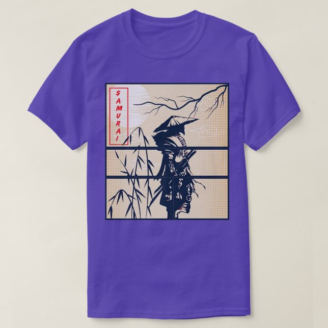 Camiseta Samurai Warrior Japonês Bushido (2) (Frente do Design)