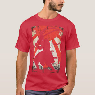 Camiseta Samurai Warrior Japonês Cultura Espadachim Vintage