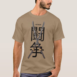 Camiseta Samurai Warrior Japonês Cultura Japão Ninja Espada