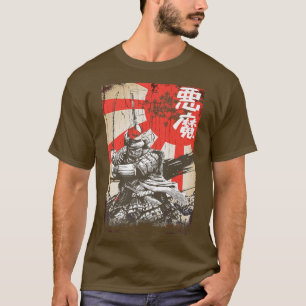 Camiseta Samurai Warrior Japonês Culture Swordsman (2)
