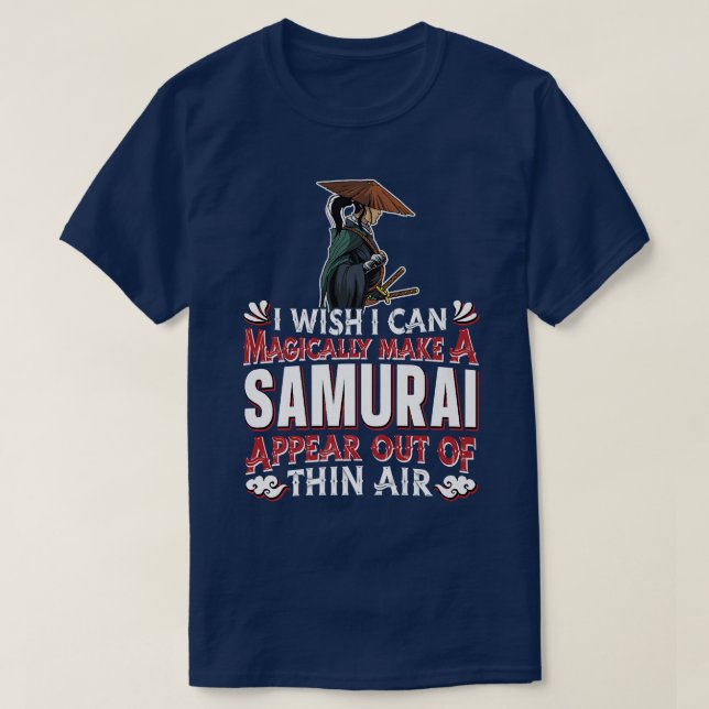 Camiseta Samurai Warrior  Magic Sword Art Japanese Fighter  (Frente do Design)
