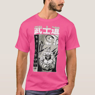 Camiseta Samurai Warrior Manga Japonês
