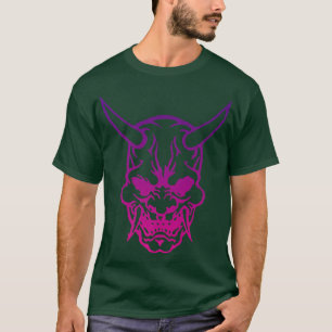 Camiseta Samurai Warrior Mask, Hannya Oni Mask Japan Anime 