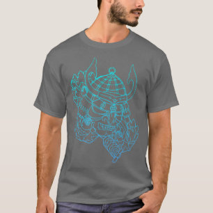 Camiseta Samurai Warrior Mask, Hannya Oni Mask Japan Anime