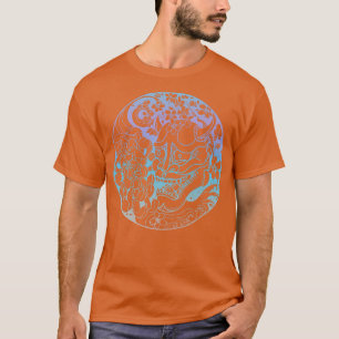 Camiseta Samurai Warrior Mask, Hannya Oni Mask Japan Anime1