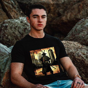 Camiseta Samurai Warrior Stance Tee: Honra e Tradição