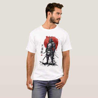 Camiseta Samurai Warrior T-Shirt - Japonês Bushido Art
