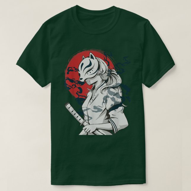 Camiseta Samurais Japoneses Vintage - Estilo Japonês Antigo (Frente do Design)