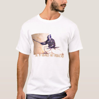 Camiseta Samuri: Produção M-Esquadrada da arte