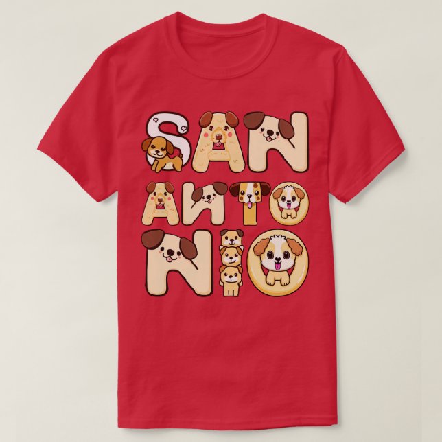 Camiseta San Antonio Dog 1 (Frente do Design)