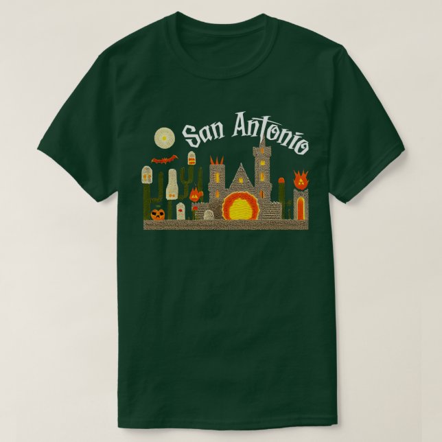 Camiseta San Antonio Halloween (Frente do Design)
