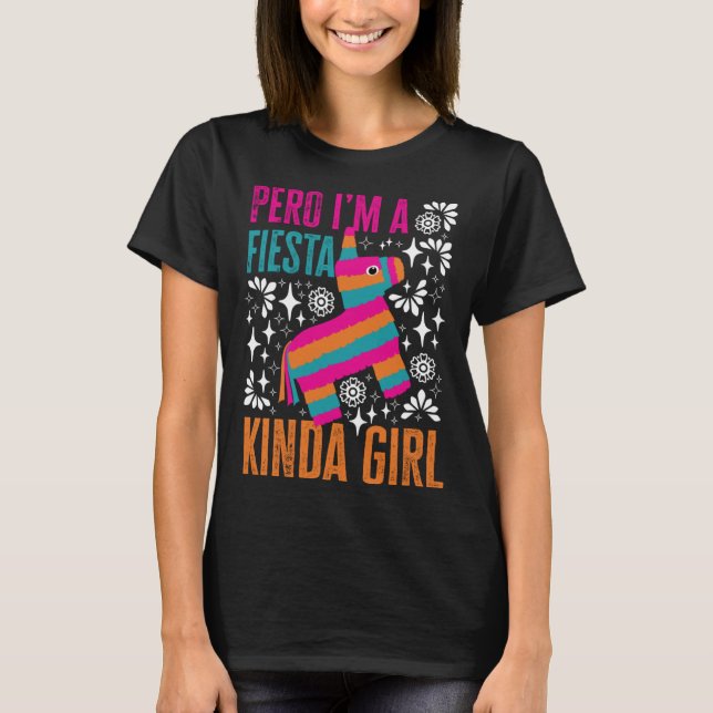 Camiseta San Antonio Kinda Girl Cute Pinata para Fiesta (Frente)