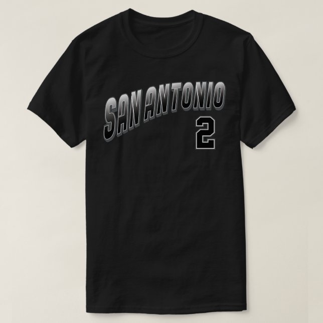 Camiseta San Antonio Número 2 1 (Frente do Design)
