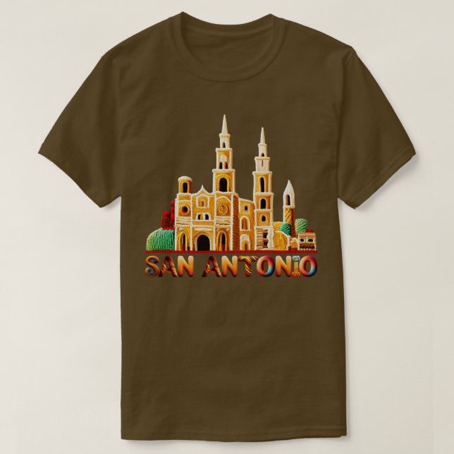 Camiseta San Antonio Texas (Frente do Design)