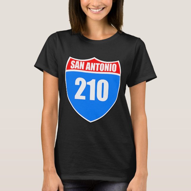 Camiseta San Antonio Texas Interstate 45 Orud Rep 210 Area (Frente)