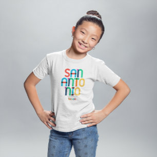 Camiseta San Antonio Texas Meio do Século, Arte Pop,