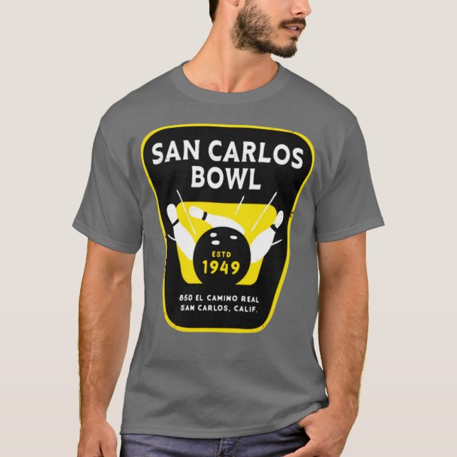 Camiseta San Carlos Bowl - San Carlos, CA - Boliches de col (Frente)