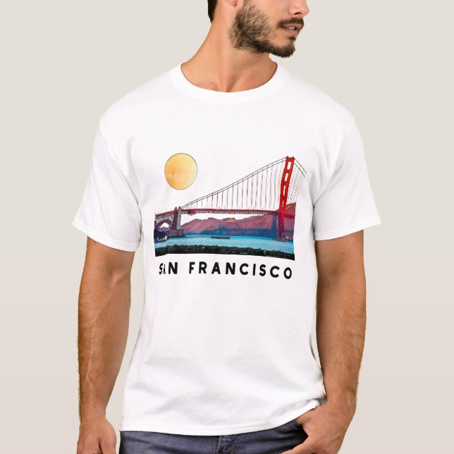 Camiseta San Cisco de fra Golden Gate recordação veneno (Frente)
