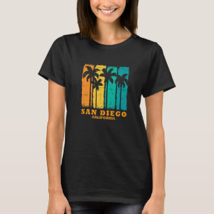 Camiseta San Diego CA California retrô vintage surfer usa