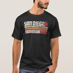 Camiseta San Diego California Ca Vintage Retro Beach Palm