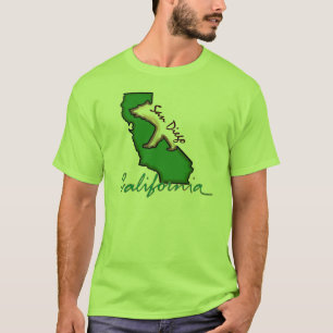 Camiseta San Diego California cara green state tee