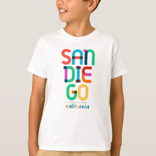 Camiseta San Diego Califórnia Meados do Século, Arte Pop,