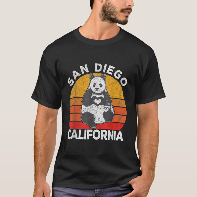 Camiseta San Diego California Panda Zoo (Frente)