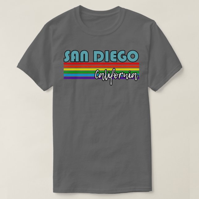 Camiseta San Diego California Pride San Diego LGBT Gift (Frente do Design)