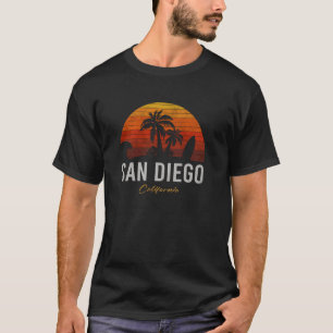 Camiseta San Diego California Retro Surfer Vintage Beach