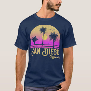 Camiseta San Diego California Retro Vintage Sunset