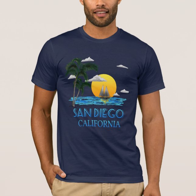 Camiseta San Diego California Sailing (Frente)