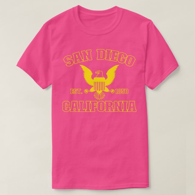 Camiseta San Diego California San Diego CA (Frente do Design)