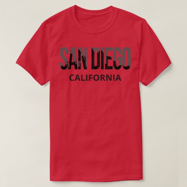 Camiseta San Diego California Skyline Pride I (Frente do Design)