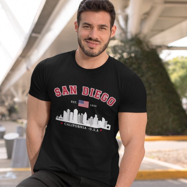 Camiseta San Diego California Skyline West Coast Vibes (Criador carregado)