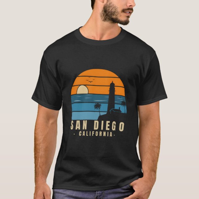 Camiseta San Diego California Throwback (Frente)