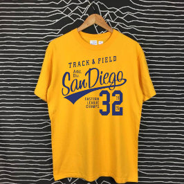 Camiseta San Diego California varsity letters