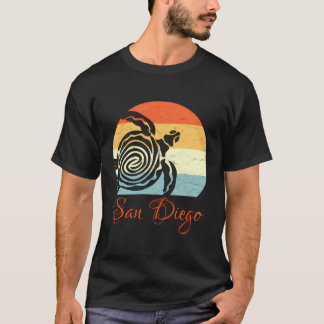 Camiseta San Diego California Vintage Retro Sea Turtle