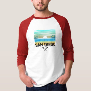 Camiseta San Diego Design - Capa básica 3/4 de Raglan T