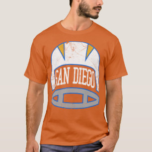 Camiseta San Diego Retro Helmet Blue