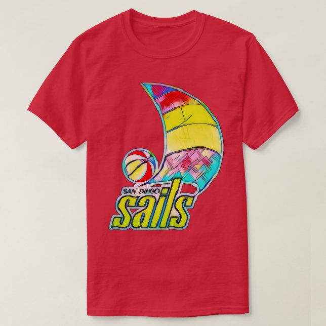 Camiseta San Diego Sails Basquete (Frente do Design)