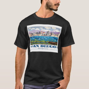Camiseta San Diego Skyline