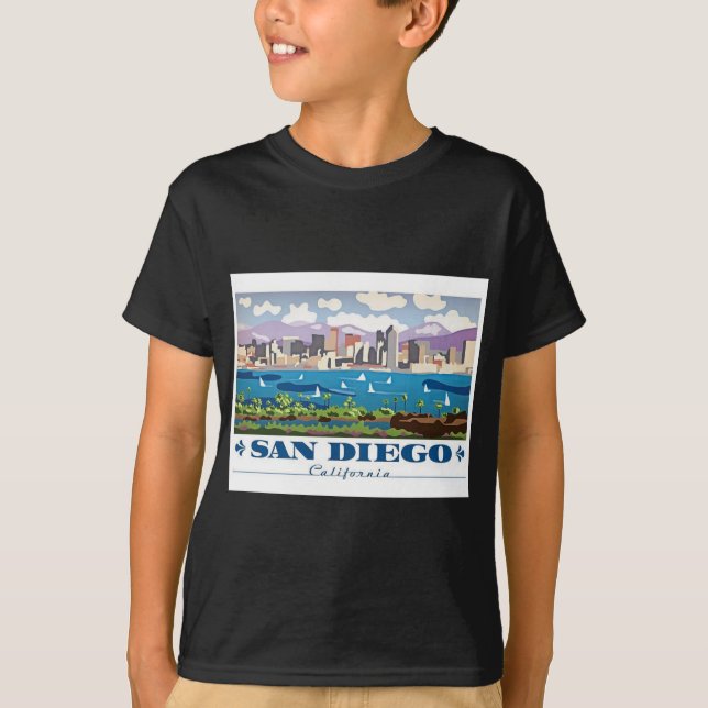 Camiseta San Diego Skyline (Frente)