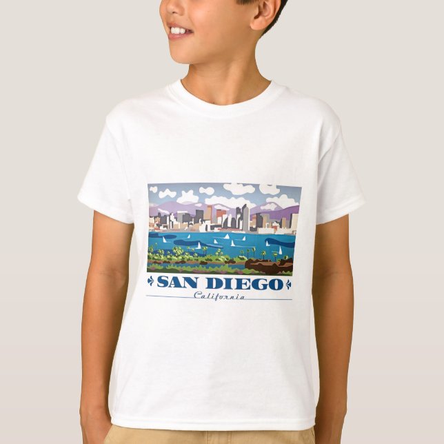 Camiseta San Diego Skyline (Frente)