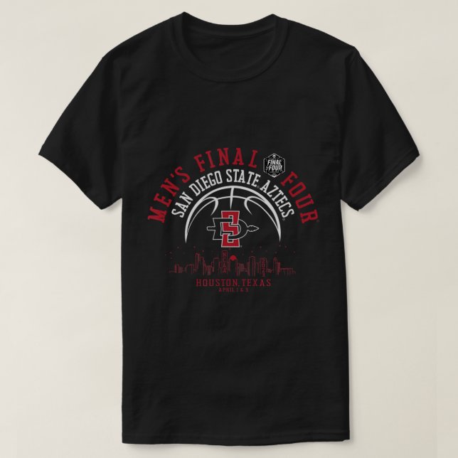 Camiseta San Diego State Aztecs Final Quatro 2023 Basquete (Frente do Design)